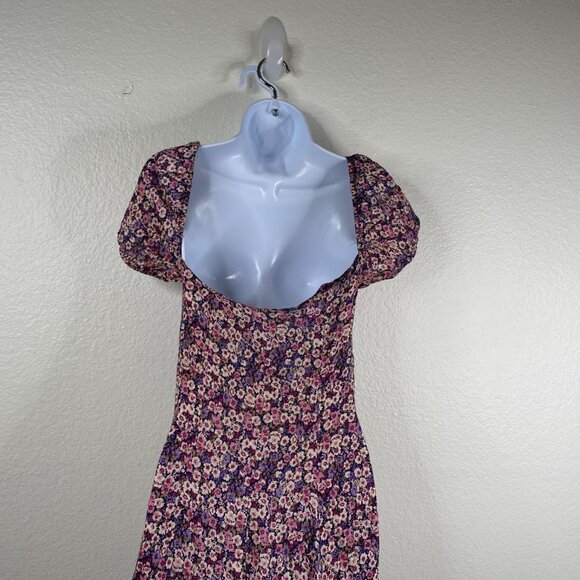 Vtg Workshop Clothing Women's Cottage Core Milkmaid Country Floral Dress Sz 7 - Picture 15 of 16